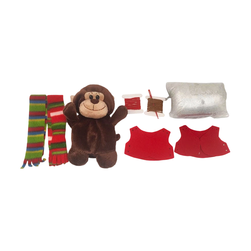 Kit de juguetes artesanales para monos rellenos para hacer uno mismo