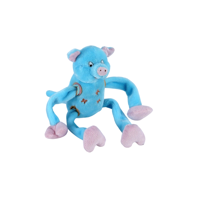 STA0876-1 Juguetes de peluche estilo cinco de Shaking Farm – vaca, rana, pato, perro, cerdo