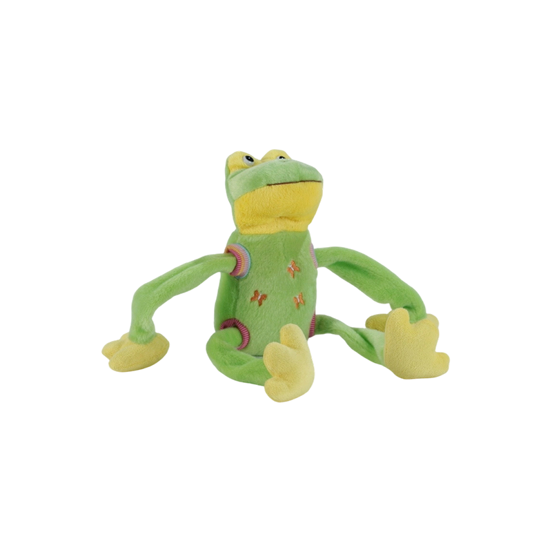 STA0876-1 Juguetes de peluche estilo cinco de Shaking Farm – vaca, rana, pato, perro, cerdo