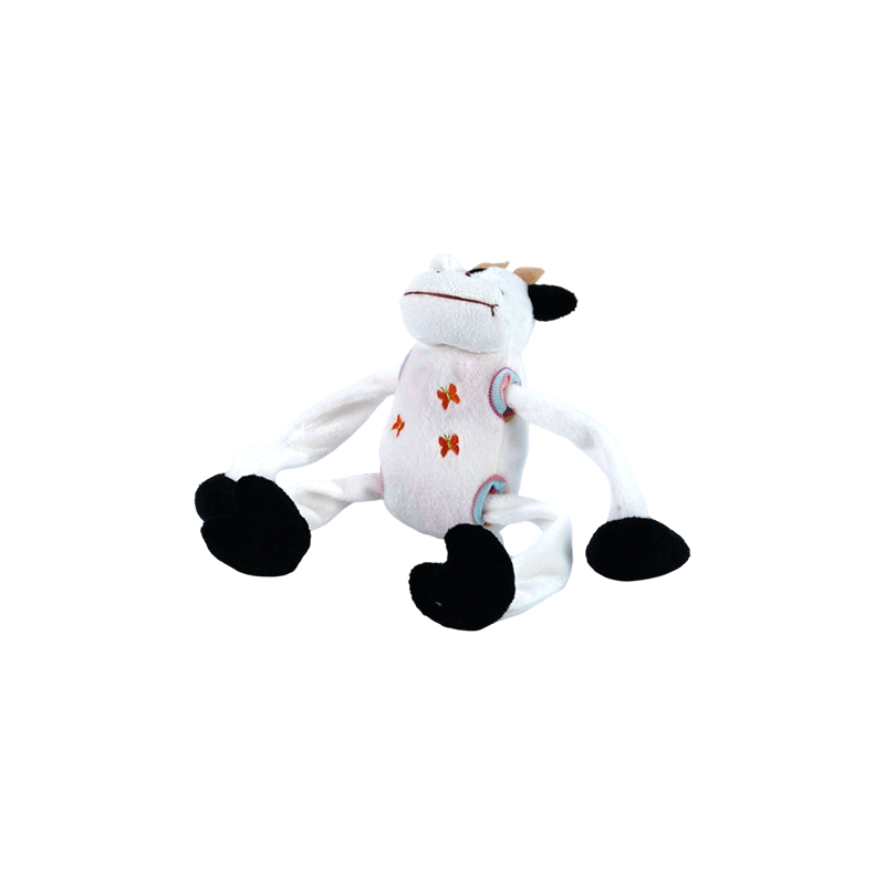 STA0876-1 Juguetes de peluche estilo cinco de Shaking Farm – vaca, rana, pato, perro, cerdo