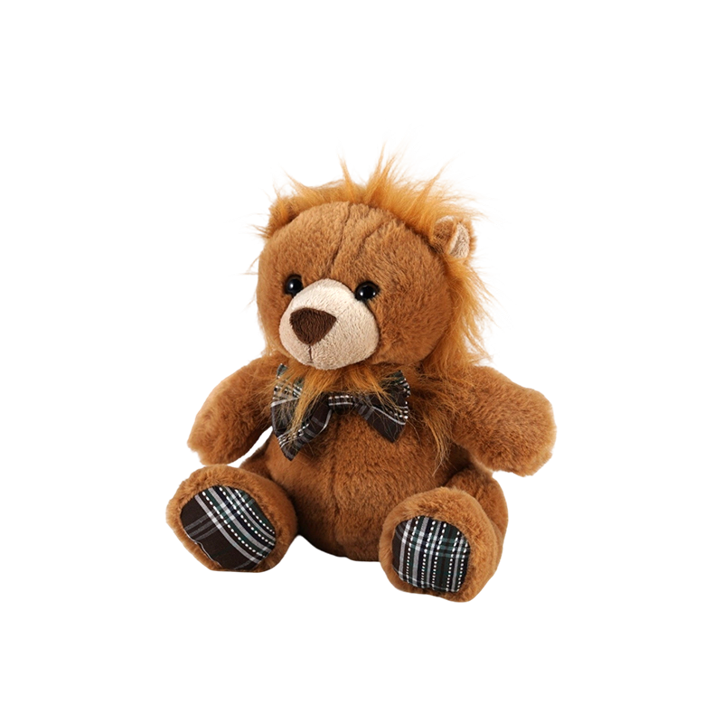 STA01314-3 Juguetes de peluche de la serie Forest Kingdom (4 estilos estándar) – Elefante, León, Panda, Oso Marrón