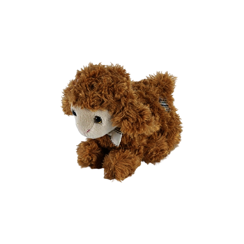 STA01341 Peluche de cordero en posición acostada de tres colores