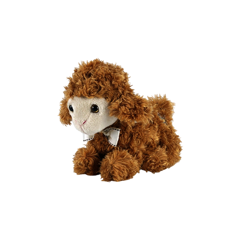 STA01341 Peluche de cordero en posición acostada de tres colores