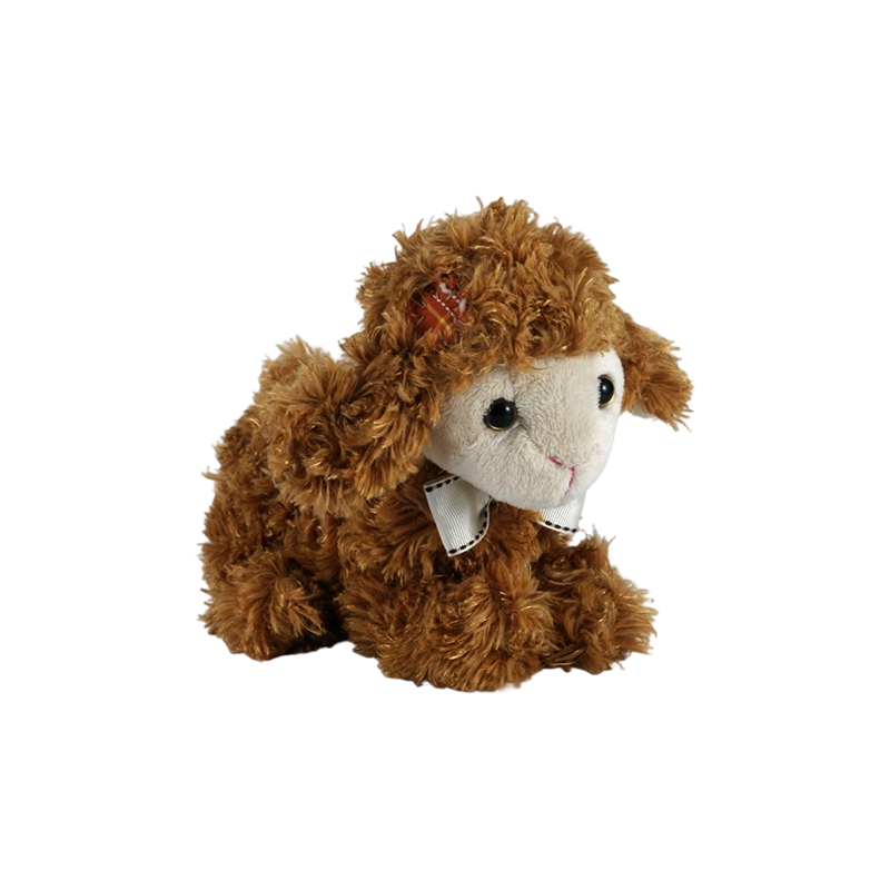STA01341 Peluche de cordero en posición acostada de tres colores