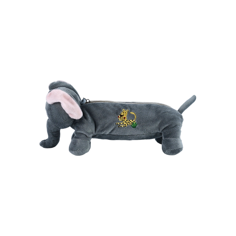 STA0986 Colección de estuches de peluche para animales – Rana/Mono/León/Elefante/Cerdo
