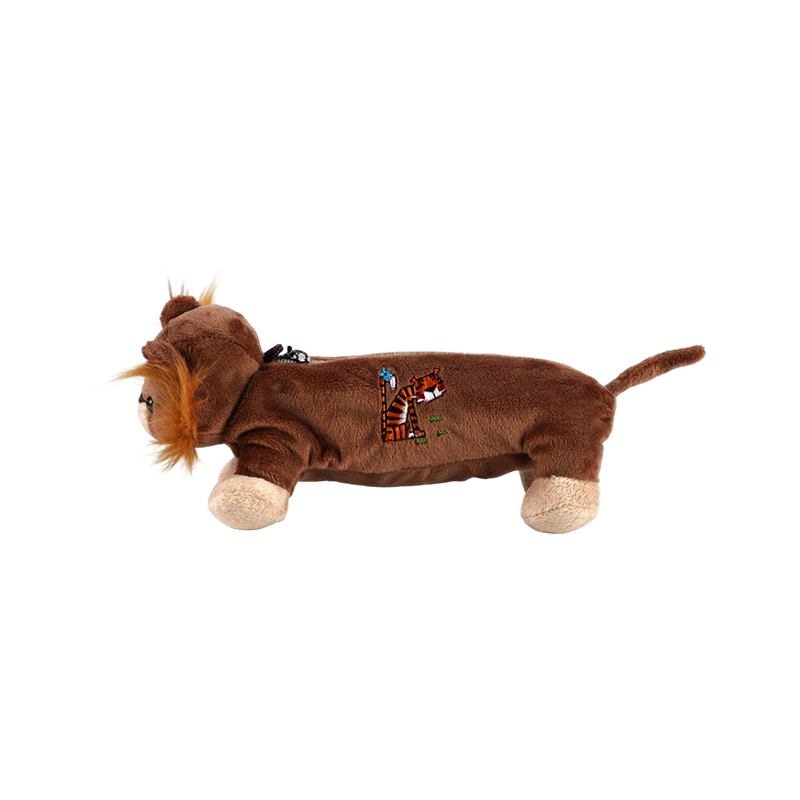 STA0986 Colección de estuches de peluche para animales – Rana/Mono/León/Elefante/Cerdo