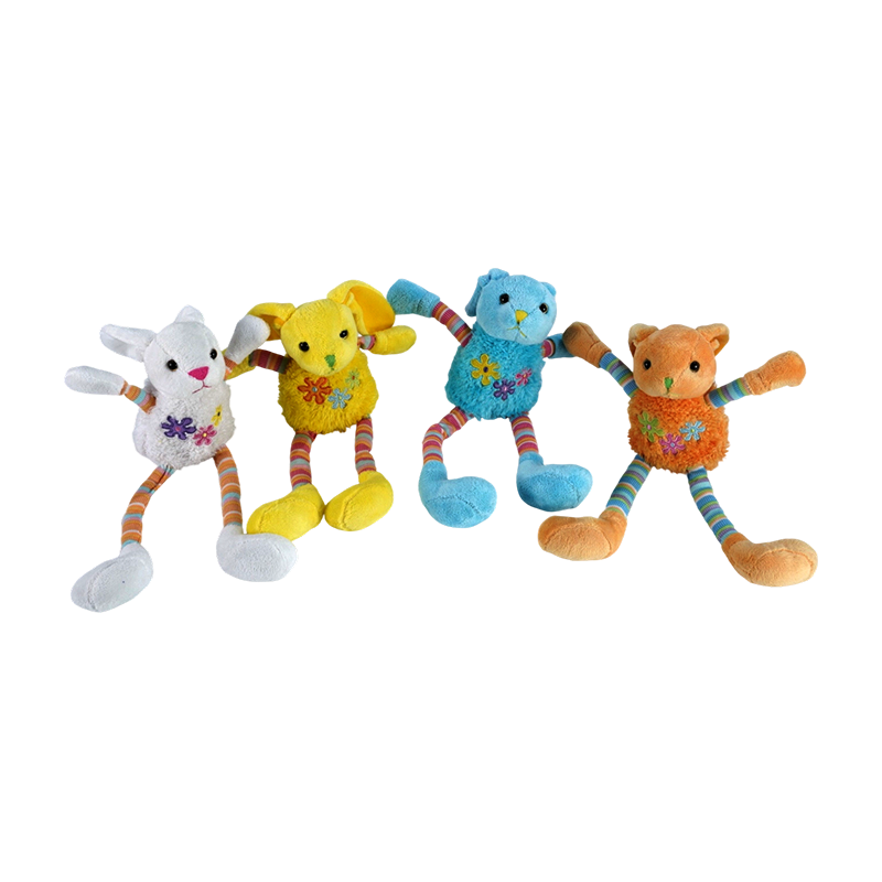 STA0886 Juguete de peluche con forma de conejito tembloroso de Pascua
