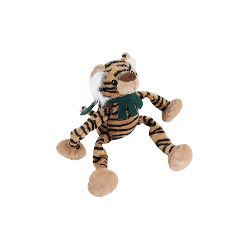 STA0876-1 Juguetes de peluche de seis estilos de Shaking Forest – leopardo, oso, tigre, león, mono, elefante