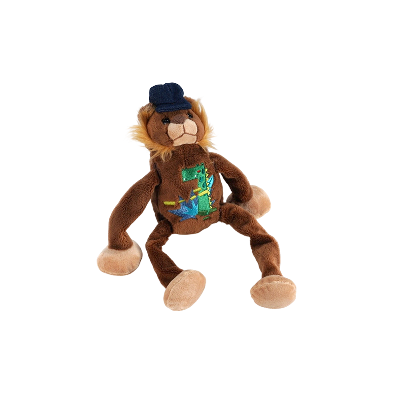 STA0876-1 Juguetes de peluche de seis estilos de Shaking Forest – leopardo, oso, tigre, león, mono, elefante