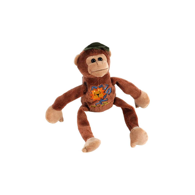 STA0876-1 Juguetes de peluche de seis estilos de Shaking Forest – leopardo, oso, tigre, león, mono, elefante