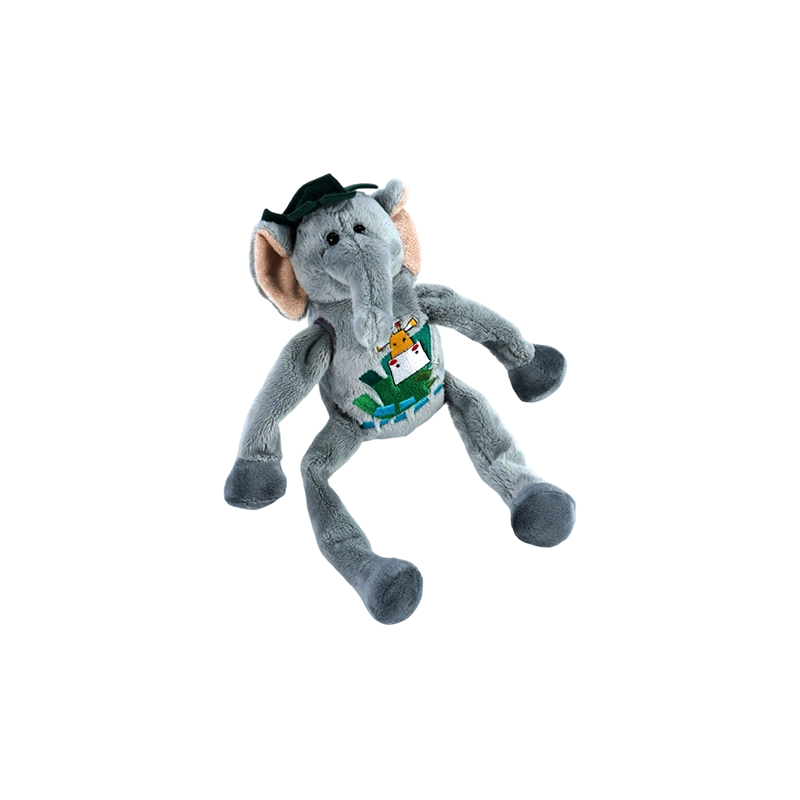 STA0876-1 Juguetes de peluche de seis estilos de Shaking Forest – leopardo, oso, tigre, león, mono, elefante