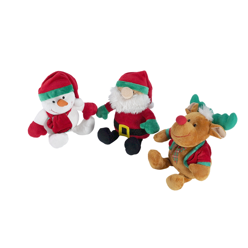 STA01177-1 Trío de juguetes de peluche navideños clásicos medianos