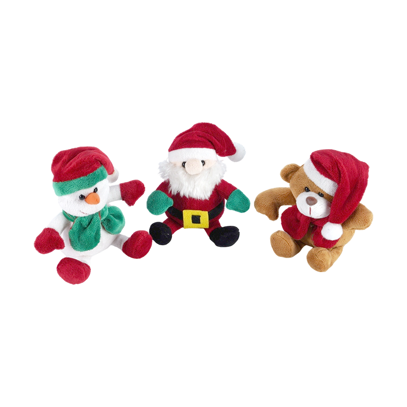 STA01177-2 Trío de juguetes de peluche navideños clásicos pequeños