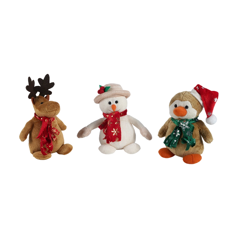 STA0402 Colección de juguetes de peluche navideños para sentarse