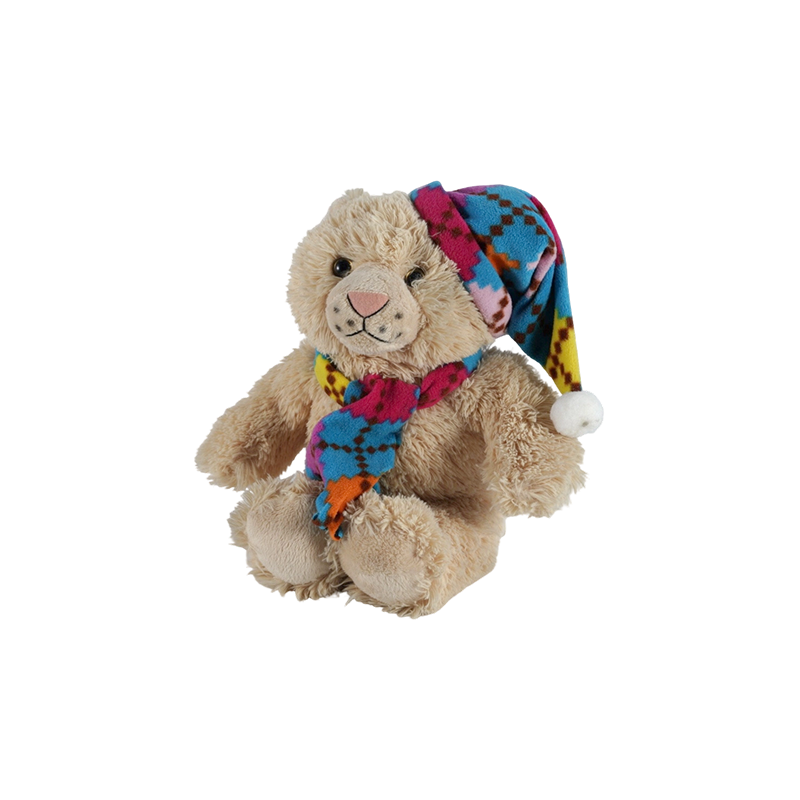 STA01366 Juguetes de peluche de la serie de bufandas de colores – Mono, Tigre, Oso