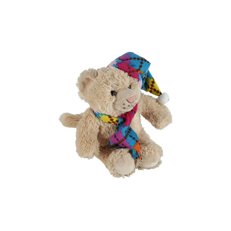 STA01366 Juguetes de peluche de la serie de bufandas de colores – Mono, Tigre, Oso