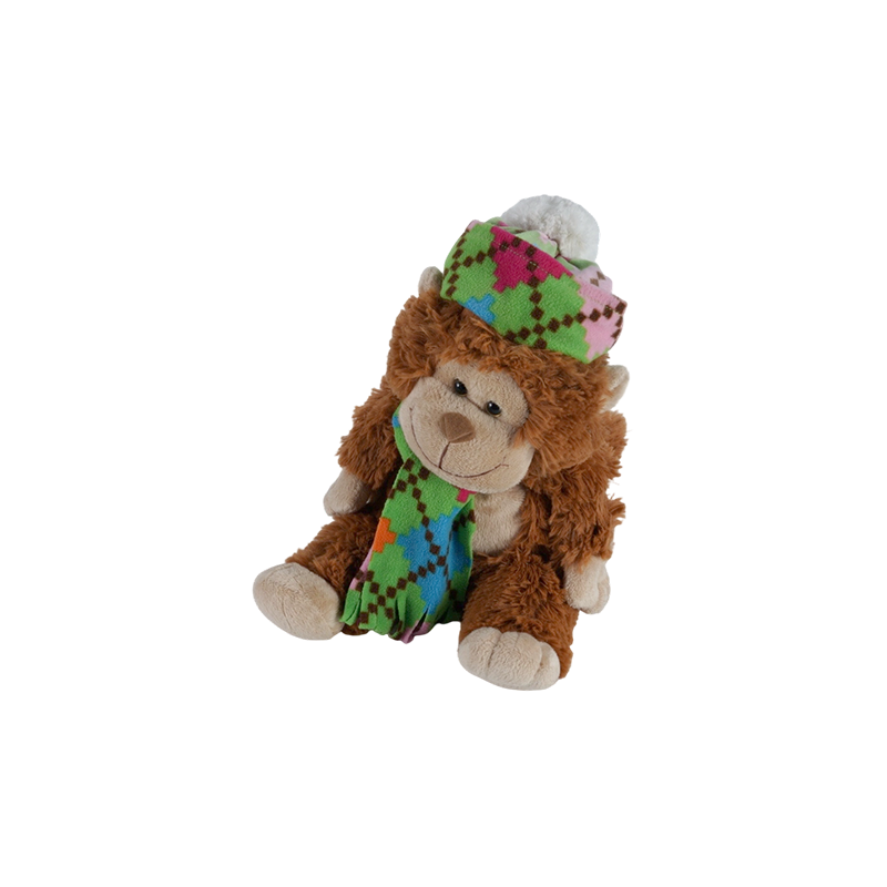 STA01366 Juguetes de peluche de la serie de bufandas de colores – Mono, Tigre, Oso