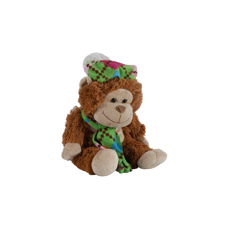 STA01366 Juguetes de peluche de la serie de bufandas de colores – Mono, Tigre, Oso