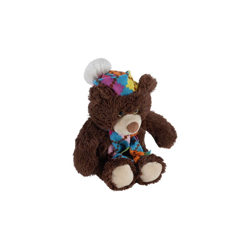 STA01366 Juguetes de peluche de la serie de bufandas de colores – Mono, Tigre, Oso