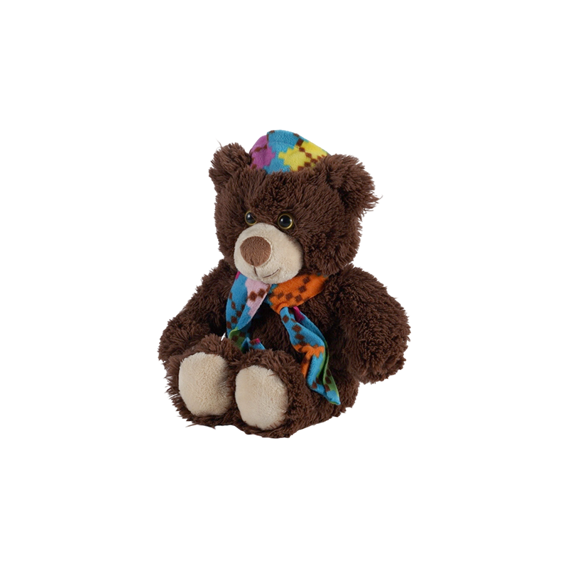 STA01366 Juguetes de peluche de la serie de bufandas de colores – Mono, Tigre, Oso