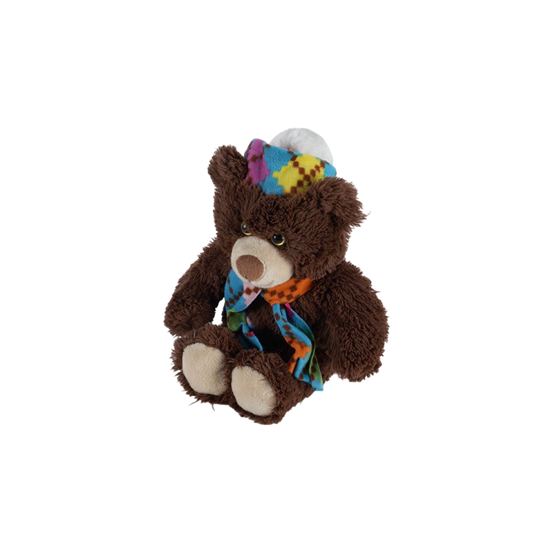 STA01366 Juguetes de peluche de la serie de bufandas de colores – Mono, Tigre, Oso