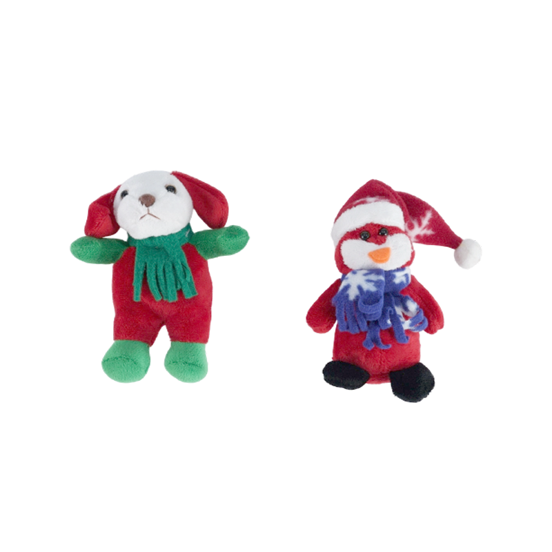 Colección de adornos de peluche de animales navideños STA0051