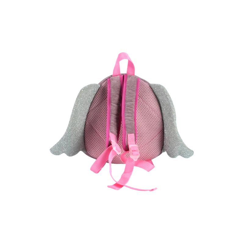 Mochila infantil con patrón de ángel (pana)