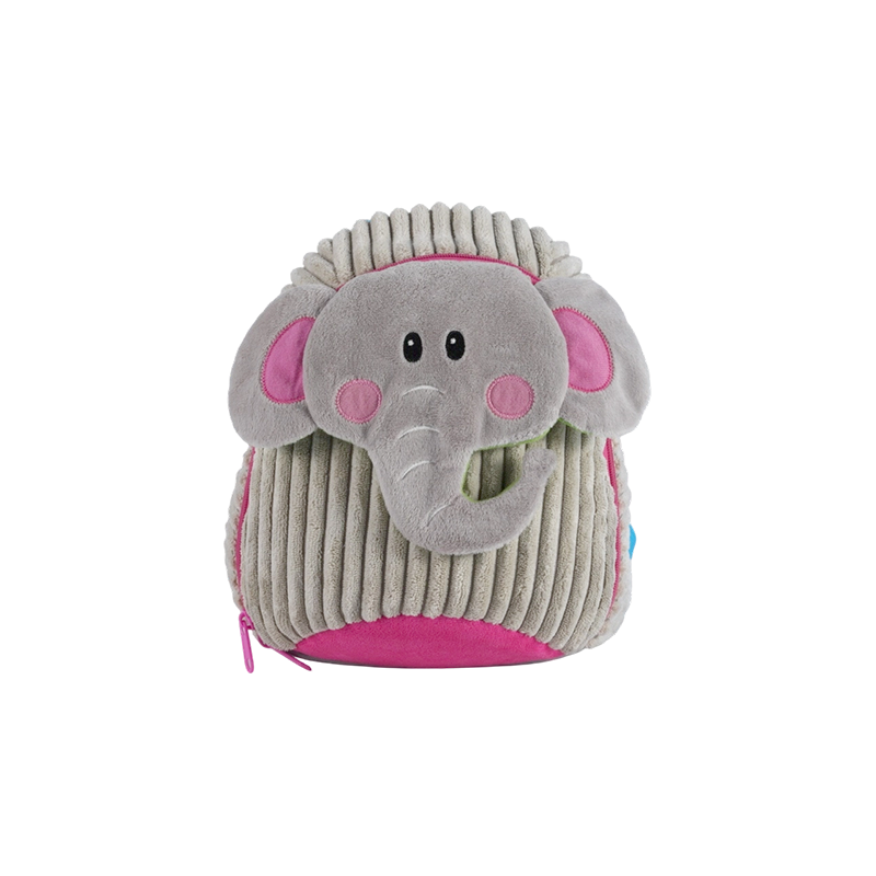 Mochila infantil para niños con forma de elefante y pana de lana fina