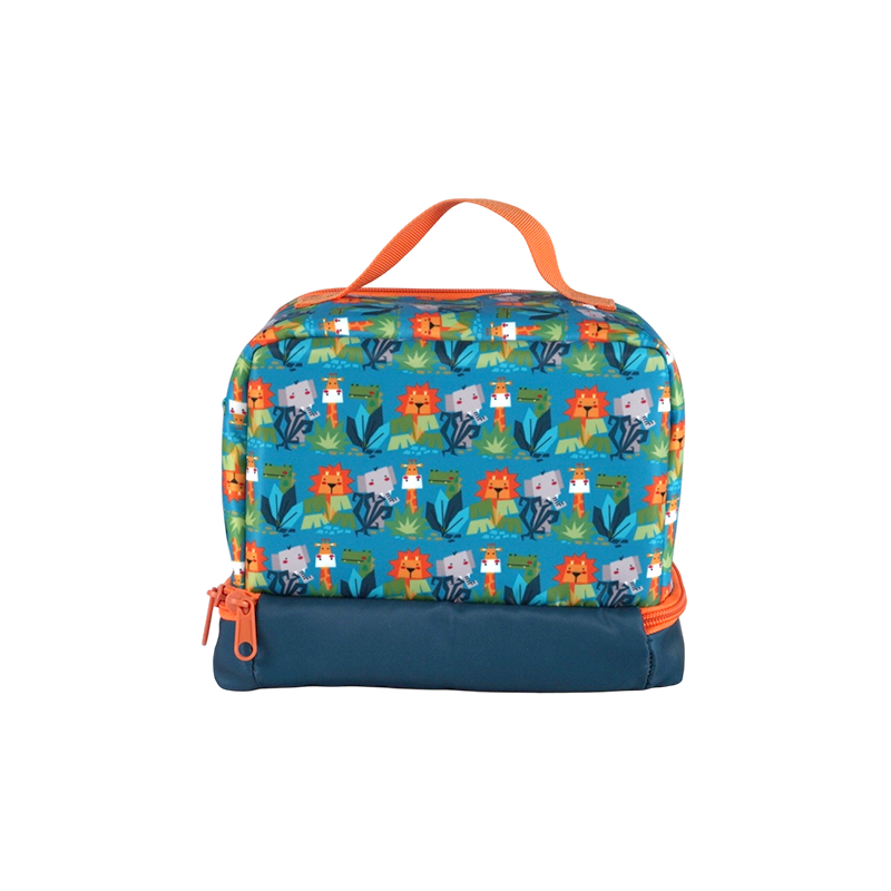 Bolsa de almuerzo para niños con estampado de león de tela Oxford
