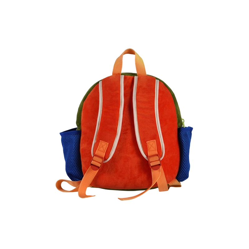 Mochila infantil de tela de felpa con estampado de pájaros (súper suave)