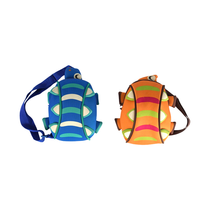Bolso bandolera para niños con forma de dinosaurio (tela de neopreno)