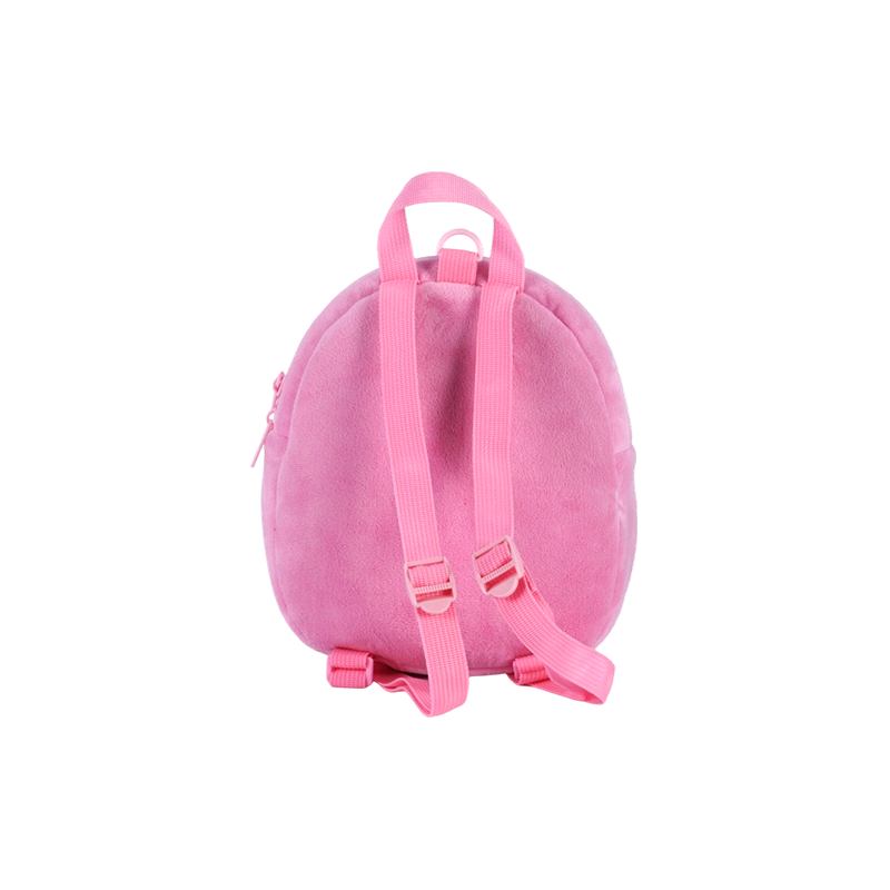 Mochila de tela de felpa para niños con estampado de alpaca