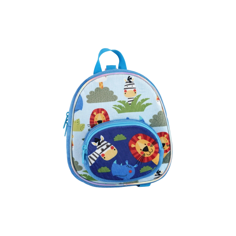 Mochila infantil con estampado de animales del bosque