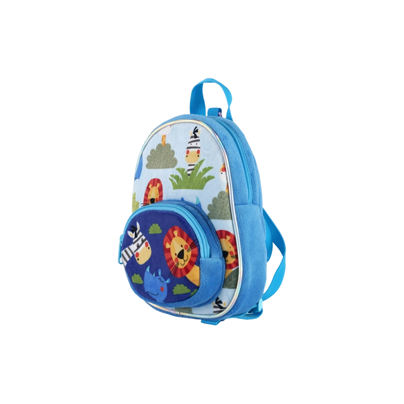 Mochila infantil con estampado de animales del bosque