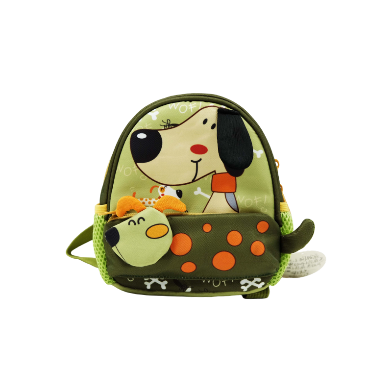 Mochila infantil con estampado de dibujos animados en miniatura en 3D de tela Oxford