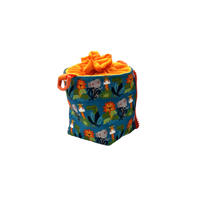 Juego de mochila para niños 2 en 1 de tela Oxford con bolsa para botellas de agua desmontable